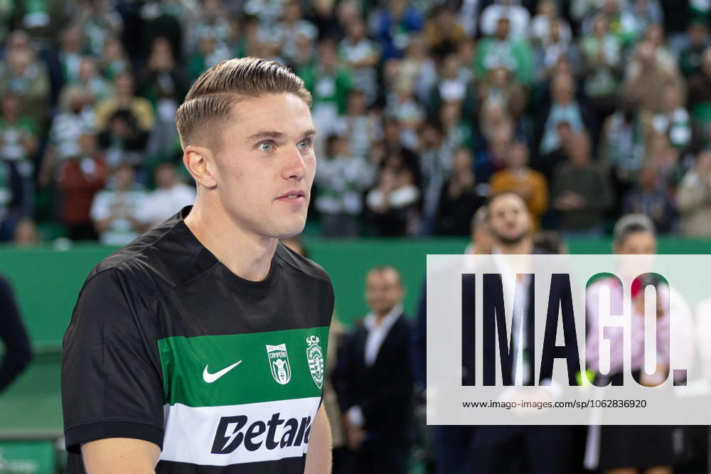 Sporting forward from Sweden VIKTOR GYOKERES (9) celebrating after winning Liga Portugal Betclic at Estadio Jose de Alvalade Lisbon Portugal - ZUMAs359 20240518_zsp_s359_097