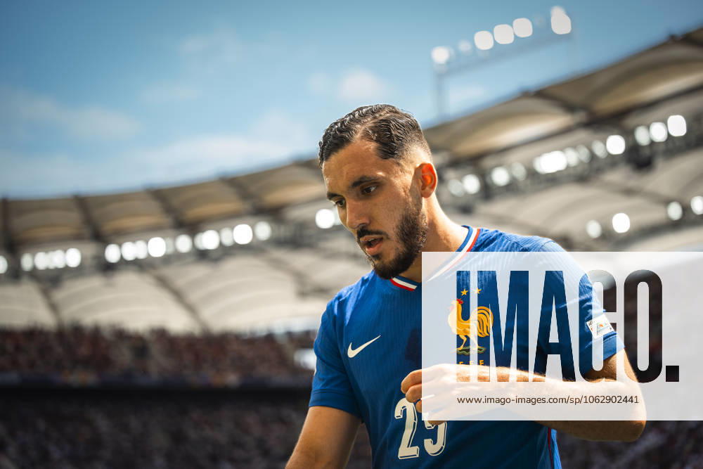 Fussball UEFA Nations League 2024 25, Spiel um Platz 3, Deutschland - Frankreich, in der MHP-Arena Stuttgart, Rayan Cherki (Frankreich) nachdenklich