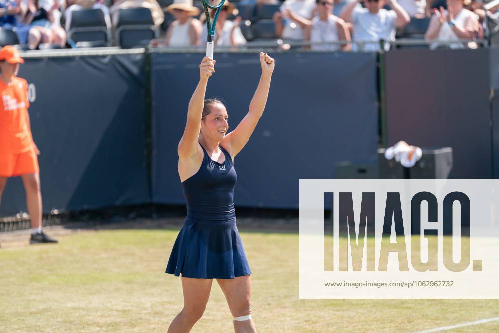 2025-06-13 2025 Libema Open Grass Court Championships Autotron ROSMALEN, NETHERLANDS - JUNE 13: Elisabetta Cocciaretto of Italy during the 2025 Libema Open Grass Court Championships at Autotron on June 13, 2025 in Rosmalen, Netherlands. Rosmalen Autotron Netherlands Content not available for redistribution in The Netherlands directly or indirectly through any third parties.