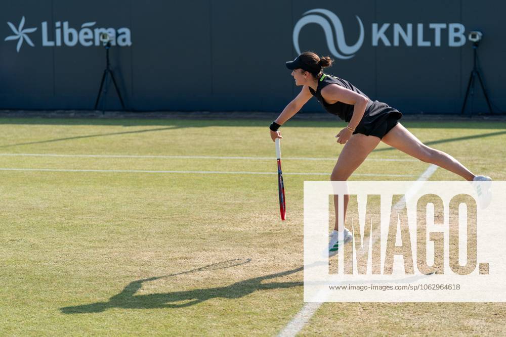 2025-06-13 2025 Libema Open Grass Court Championships Autotron ROSMALEN, NETHERLANDS - JUNE 13: Elena-Gabriela Ruse of Romania during the 2025 Libema Open Grass Court Championships at Autotron on June 13, 2025 in Rosmalen, Netherlands. Rosmalen Autotron Netherlands Content not available for redistribution in The Netherlands directly or indirectly through any third parties.
