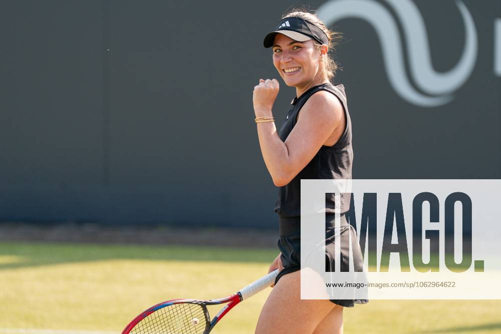 2025-06-13 2025 Libema Open Grass Court Championships Autotron ROSMALEN, NETHERLANDS - JUNE 13: Elena-Gabriela Ruse of Romania during the 2025 Libema Open Grass Court Championships at Autotron on June 13, 2025 in Rosmalen, Netherlands. Rosmalen Autotron Netherlands Content not available for redistribution in The Netherlands directly or indirectly through any third parties.