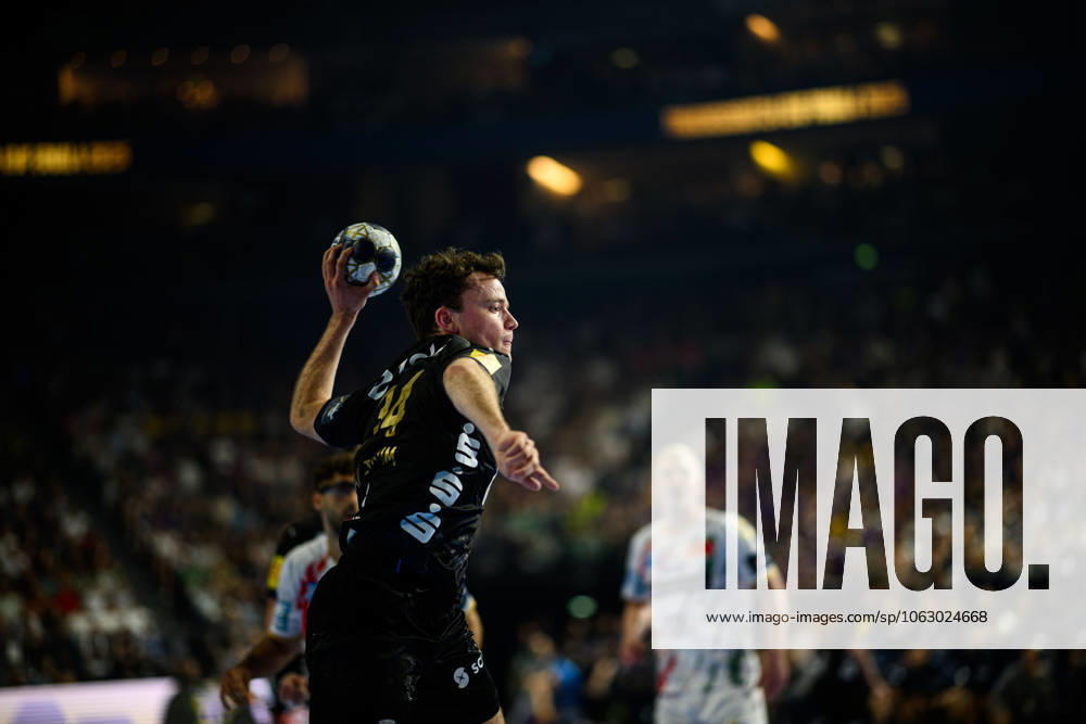 COLOGNE, GERMANY - 15 JUNE, 2025: Hakun West Av Teigum - The final match of TruckScout24 EHF FINAL4 Fuchse Berlin vs SC Magdeburg at Lanxess Arena.
