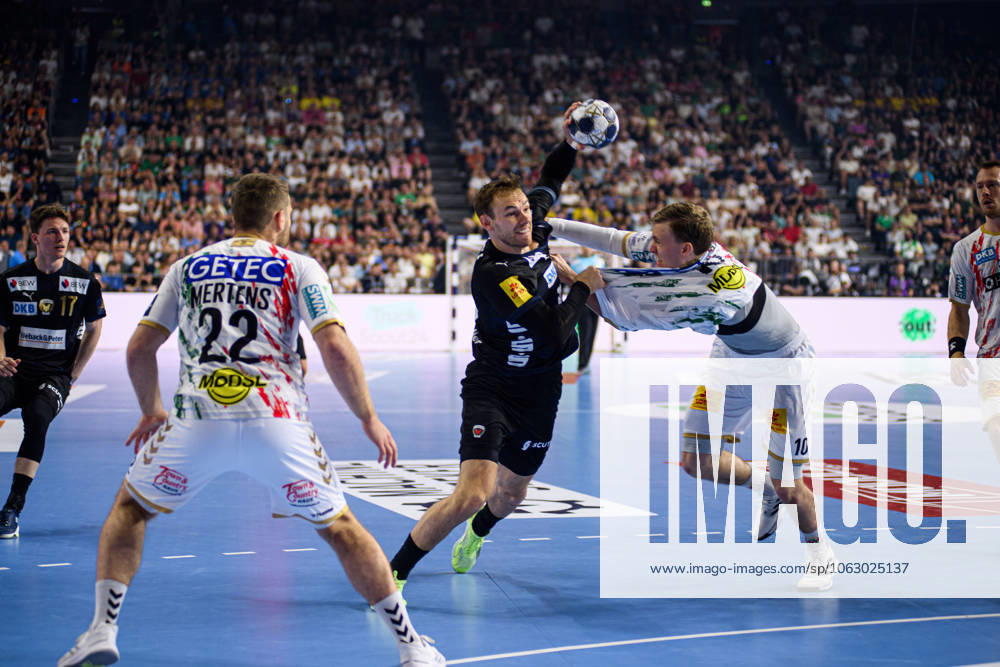 COLOGNE, GERMANY - 15 JUNE, 2025: Mijajlo Marsenic - The final match of TruckScout24 EHF FINAL4 Fuchse Berlin vs SC Magdeburg at Lanxess Arena.