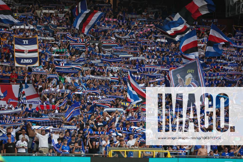 CALCIO - Serie B - PlayOut - UC Sampdoria vs US Salernitana Serie B, Playout, Genova, Stadio Ferraris, Sampdoria - Salernitana, in the photo: supporters Sampdoria during PlayOut - UC Sampdoria vs US Salernitana, Italian soccer Serie B match in Genova, Italy, June 15 2025 Genova Italy