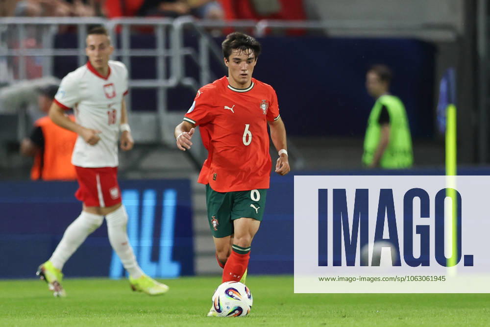 Diogo Nascimento of Portugal is seen in action during the UEFA UNDER21 Championship Slovakia 2025 match between Portugal and Poland at Stadion na Sihoti. FInal Score; Portugal 5:0 Poland. Trenczyn Slovakia - ZUMAs197 20250614_aab_s197_148