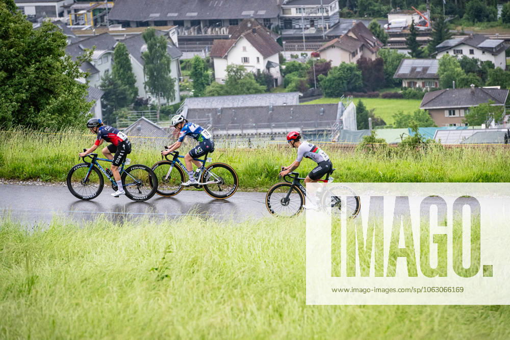 ADEGEEST Loes, BORGSTRÖM Julia, HASHIMI Fariba: Tour de Suisse - Women 2025 - 4. Stage ADEGEEST Loes ( NED ) - FDJ - SUEZ ( TFS ) - FRA - BORGSTRÖM Julia ( SWE ) - AG INSURANCE - SOUDAL TEAM ( AGS ) - BEL - HASHIMI Fariba ( AFG ) CERATIZIT - PRO CYCLING TEAM ( CTC ) - GER Querformat - quer - horizontal - Landscape - Event Veranstaltung: Tour de Suisse - Elite Women - Category Kategorie: Cycling - Road cycling, Rad, Radsport, Strasse - Cycling Tour - Elite Women - WTW - Location Ort: Europe Schweiz - Start: Küssnacht - Finish: Küssnacht - Discipline: Road Race ( RR ) - Cycling Tour - Distance: 129.4 km - Date Datum: 15.06.2025 Sunday -