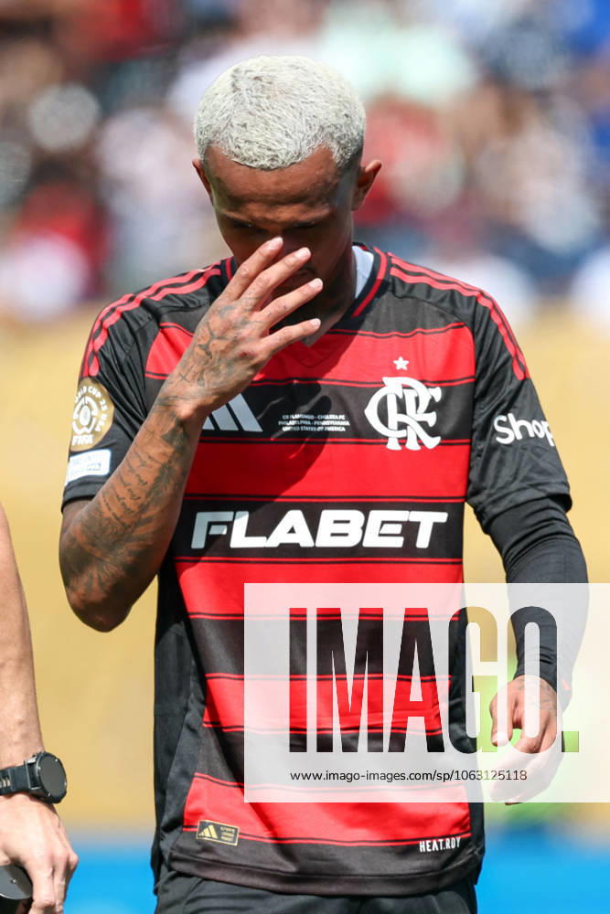 FIFA Club World Cup match between Flamengo and Chelsea Wesley of Flamengo during FIFA Club World Cup match between Flamengo and Chelsea at Lincoln Financial Field in Philadelphia, United States, on Friday, 20th. Philadelfia Lincoln Financial Field PA United States