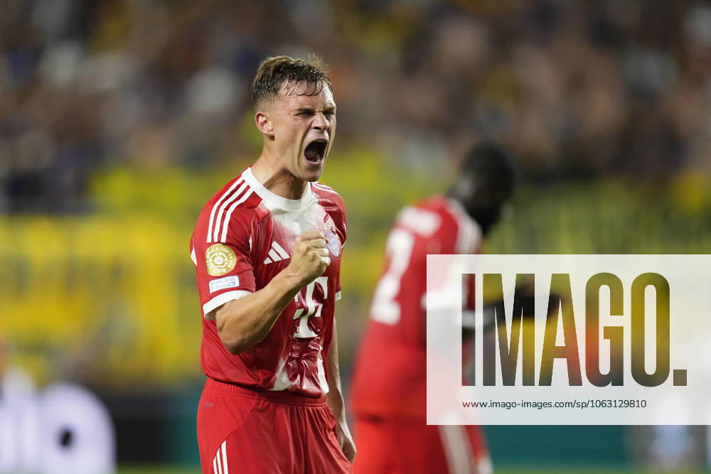 FC Bayern München v CA Boca Juniors: Group C - FIFA Club World Cup 2025 Joshua Kimmich central midfield of Bayern Munich and Germany celebrates the victory after winning the FIFA Club World Cup 2025 group C match between FC Bayern München and CA Boca Juniors at Hard Rock Stadium on June 20, 2025 in Miami Gardens, Florida. Miami Gardens Florida United States