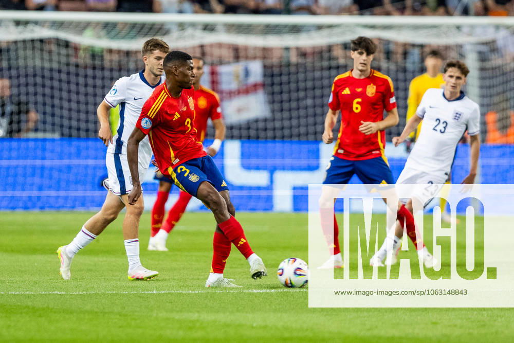 SPAIN U21, U 21 - ENGLAND U21 Cristhian Mosquera of Spain during the UEFA European Under-21 Championship 2025 Quarterfinal football match between Spain U21 and England U21. Stadium City Arena, Trnava, Slovakia, June 21, 2025. Photo by Branislav Racko