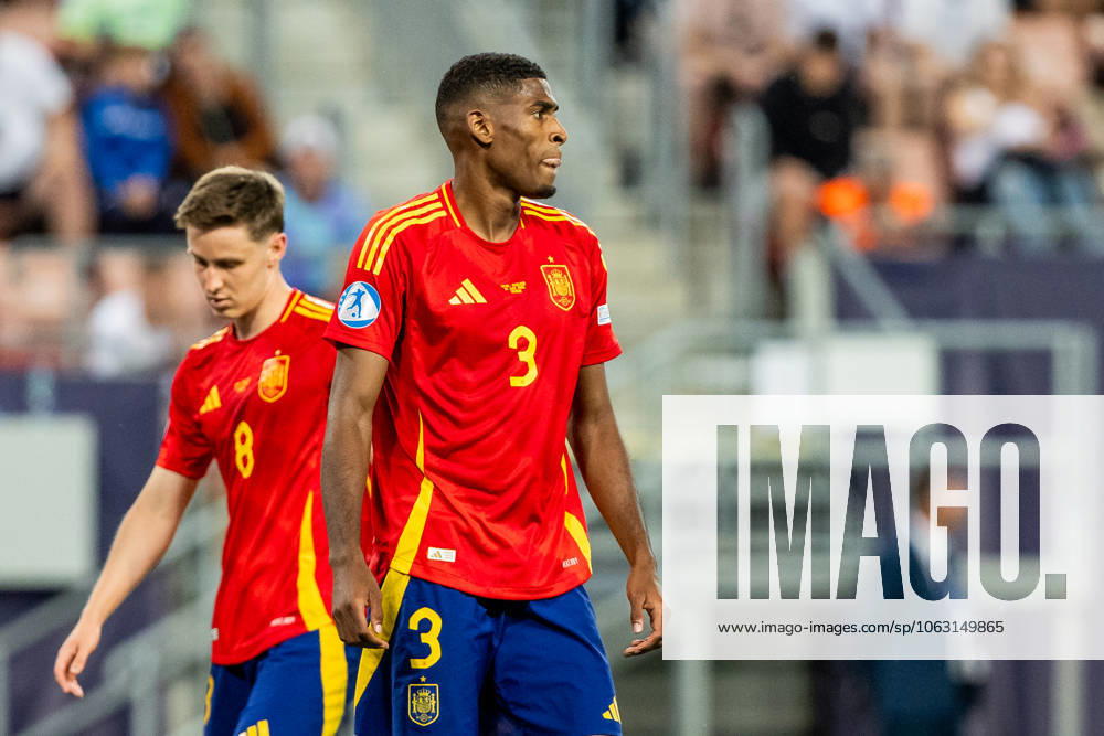 SPAIN U21, U 21 - ENGLAND U21 Cristhian Mosquera of Spain during the UEFA European Under-21 Championship 2025 Quarterfinal football match between Spain U21 and England U21. Stadium City Arena, Trnava, Slovakia, June 21, 2025. Photo by Branislav Racko