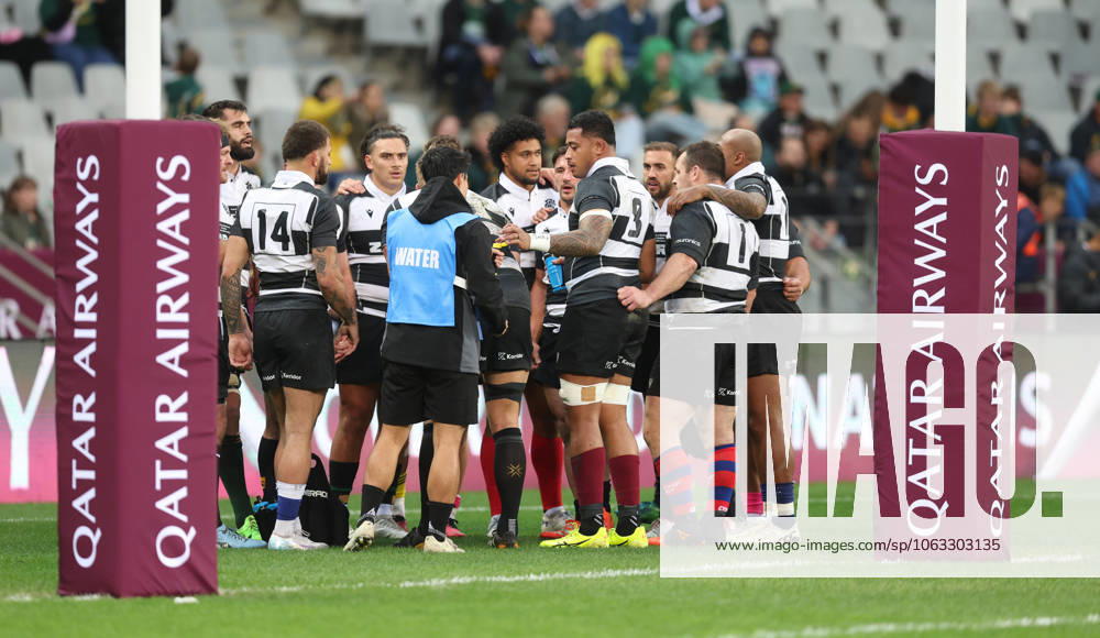 Qatar Airways Cup, DHL Stadium, Cape Town, South Africa 29 6 2025 South Africa vs Barbarians A view of a Barbarians huddle A view of a Barbarians huddle 29 6 2025