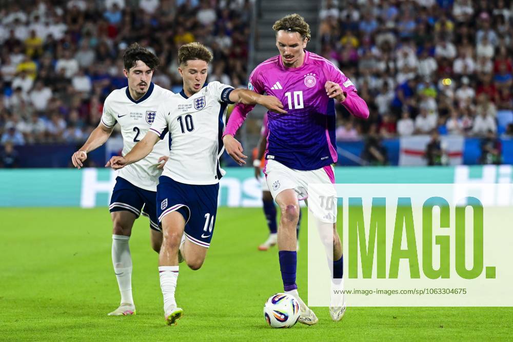 BRATISLAVA - Tino Livramento of England U21, U 21 James McAtee of England U21, Nick Woltemade of Germany U21 (l-r) at the National Football Stadium during the Under-21 European Championship, EM, Europameisterschaft final between Young England and Young Germany. ANP Hollandse Hoogte UEFA European Under-21 Championship 2025 Final 2024 25 ANPxSportx xGerritxvanxKeulenxIVx 530647167 originalFilename: 530647167