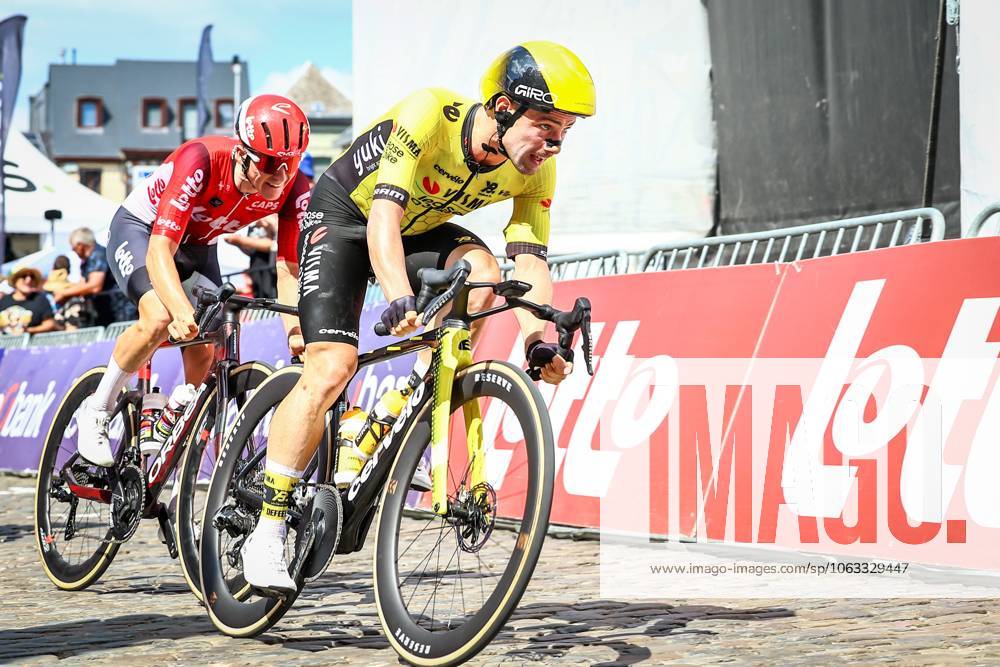 Belgian Victor Campenaerts of Team Visma-Lease a Bike pictured in action during the men s elite road race of the Belgian Cycling Championships, 230km from and to the Grand Place square in Binche on Sunday 29 June 2025. DAVIDxPINTENS x128059382x
