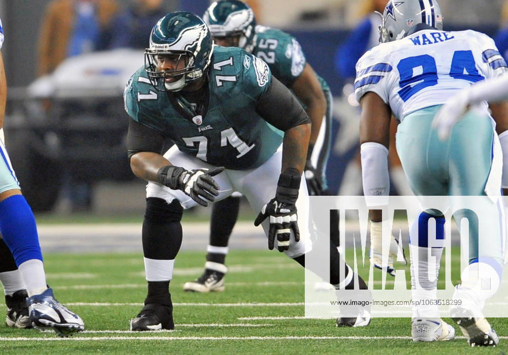 Dec 24th, 2011 .Philadelphia Eagles tackle Jason Peters (71) battles against Dallas Cowboys outside linebacker DeMarcus Ware (94) during the game between the Philadelphia Eagles and the Dallas Cowboys at Cowboy Stadium in Arlington, TX.. .Manny Flores CSM