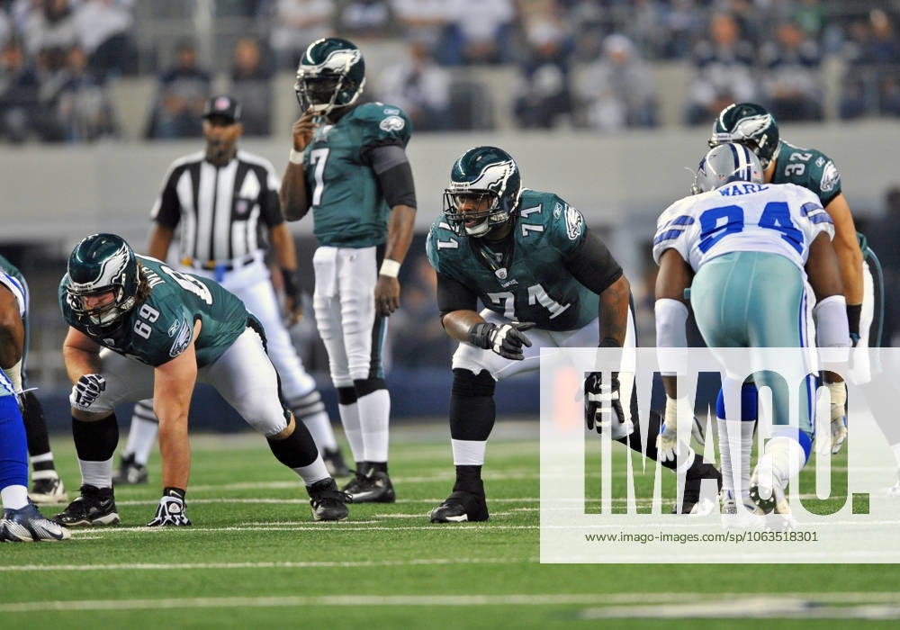 Dec 24th, 2011 .Philadelphia Eagles tackle Jason Peters (71) battles against Dallas Cowboys outside linebacker DeMarcus Ware (94) during the game between the Philadelphia Eagles and the Dallas Cowboys at Cowboy Stadium in Arlington, TX.. .Manny Flores CSM