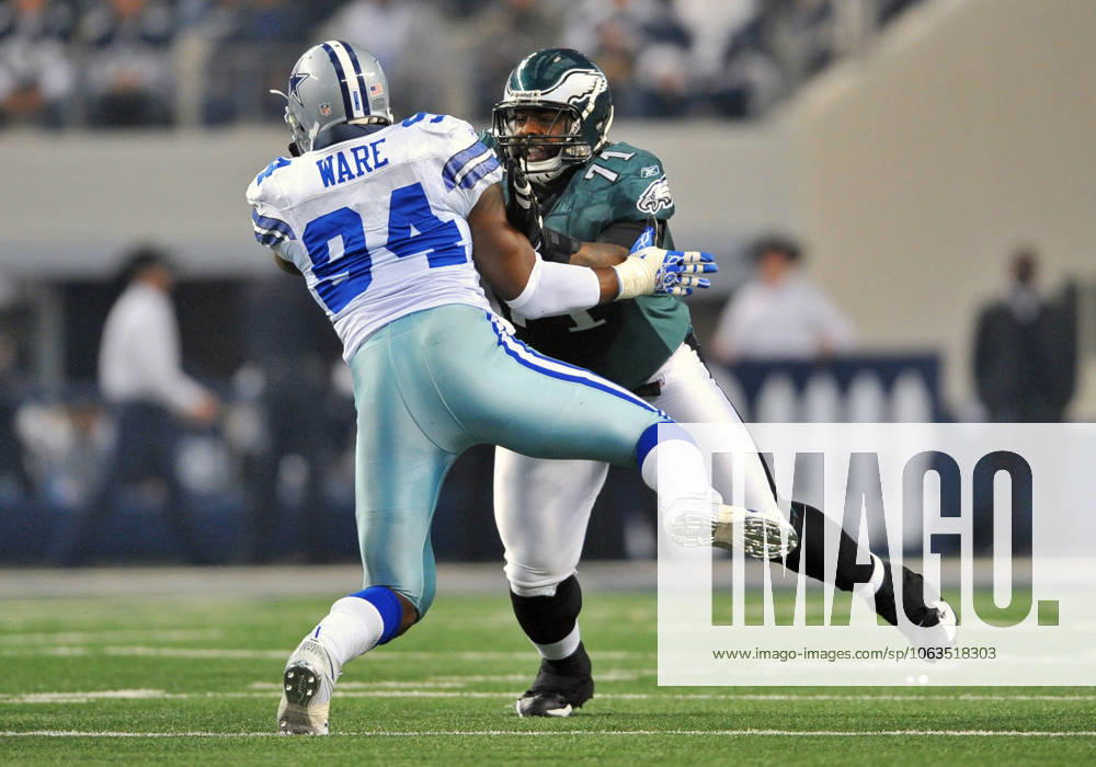 Dec 24th, 2011 .Philadelphia Eagles tackle Jason Peters (71) battles against Dallas Cowboys outside linebacker DeMarcus Ware (94) during the game between the Philadelphia Eagles and the Dallas Cowboys at Cowboy Stadium in Arlington, TX.. .Manny Flores CSM
