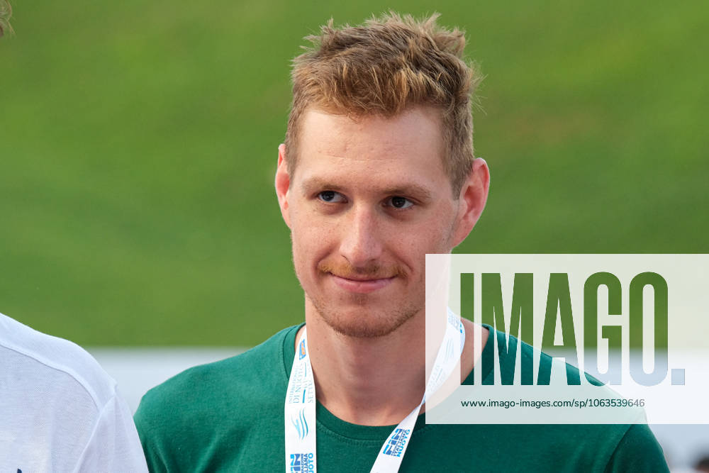 Podium of the day 2 at the Swimming Internationals of the 61th Settecolli in Roma, Italy - 27 Jun 2025 Gábor Zombori of Hungary seen during Podium of Men s 400m Individual Medley Final during the second day at the swimming internationals of the 61th Settecolli Trophy. Rome Italy