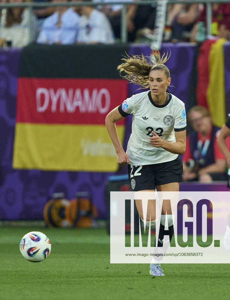 Jule Brand, 22 of Team Germany in the football UEFA Women EURO 2025 match GERMANY - POLAND 2-0 in Season 2025 2026 at July 4, 2025 in St.Gallen, Switzerland.