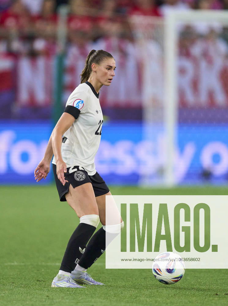 Jule Brand, 22 of Team Germany in the football UEFA Women EURO 2025 match GERMANY - POLAND 2-0 in Season 2025 2026 at July 4, 2025 in St.Gallen, Switzerland.
