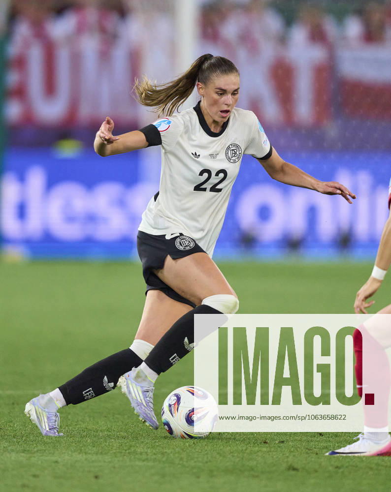 Jule Brand, 22 of Team Germany in the football UEFA Women EURO 2025 match GERMANY - POLAND 2-0 in Season 2025 2026 at July 4, 2025 in St.Gallen, Switzerland.