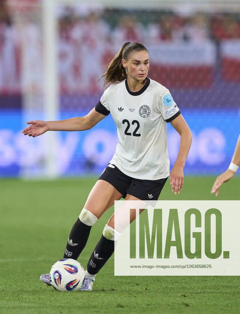 Jule Brand, 22 of Team Germany in the football UEFA Women EURO 2025 match GERMANY - POLAND 2-0 in Season 2025 2026 at July 4, 2025 in St.Gallen, Switzerland.