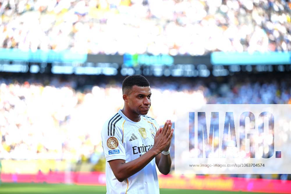 (250706) -- NEW JERSEY, July 6, 2025 -- Kylian Mbappe of Real Madrid celebrates a goal during the quarterfinal match between Real Madrid (Spain) and Borussia Dortmund (Germany) at the FIFA Club World Cup 2025 in New Jersey, the United States, July 5, 2025. ) (SP)U.S.-NEW JERSEY-FOOTBALL-FIFA CLUB WORLD CUP-QUARTERFINALS-REAL MADRID VS BORUSSIA DORTMUND WuxXiaoling