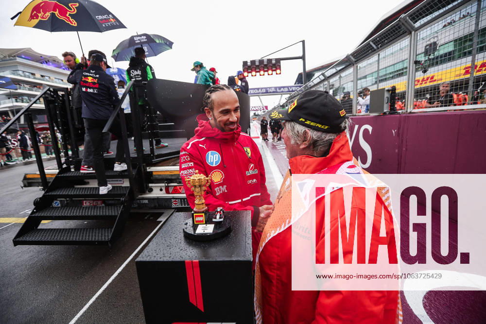 F1 - BRITISH GRAND PRIX 2025 HAMILTON Lewis (gbr), Scuderia Ferrari SF-25, portrait and LEGO Marshal Award during the Formula 1 Qatar Airways British Grand Prix 2025, 12th round of the 2025 FIA Formula One World Championship, WM, Weltmeisterschaft from July 4 to 6, 2025 on the Silverstone Circuit, in Silverstone, United Kingdom - SilverstoneUnited Kingdom