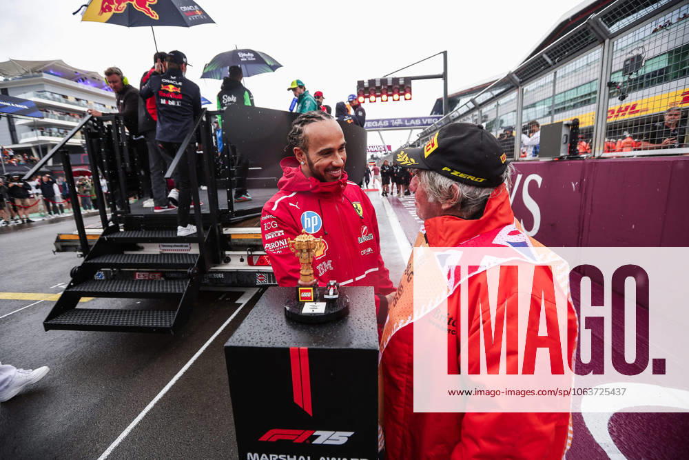 F1 - BRITISH GRAND PRIX 2025 HAMILTON Lewis (gbr), Scuderia Ferrari SF-25, portrait and LEGO Marshal Award during the Formula 1 Qatar Airways British Grand Prix 2025, 12th round of the 2025 FIA Formula One World Championship, WM, Weltmeisterschaft from July 4 to 6, 2025 on the Silverstone Circuit, in Silverstone, United Kingdom - SilverstoneUnited Kingdom