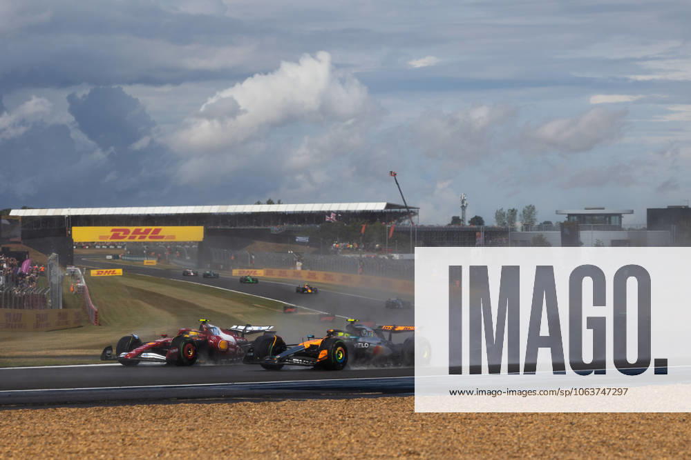 F1 - BRITISH GRAND PRIX 2025 44 HAMILTON Lewis (gbr), Scuderia Ferrari SF-25, action, 04 NORRIS Lando (gbr), McLaren F1 Team MCL39, action during the Formula 1 Qatar Airways British Grand Prix 2025, 12th round of the 2025 FIA Formula One World Championship, WM, Weltmeisterschaft from July 4 to 6, 2025 on the Silverstone Circuit, in Silverstone, United Kingdom - SilverstoneUnited Kingdom