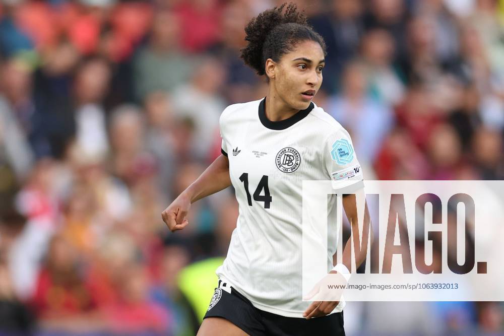 Cora Zicai of Germany Germany Women v Denmark Women, UEFA European Women s Championship, Football, St. Jakob-Park, Basel, Switzerland - 08 Jul 2025Basel St. Jakob-Park Switzerland