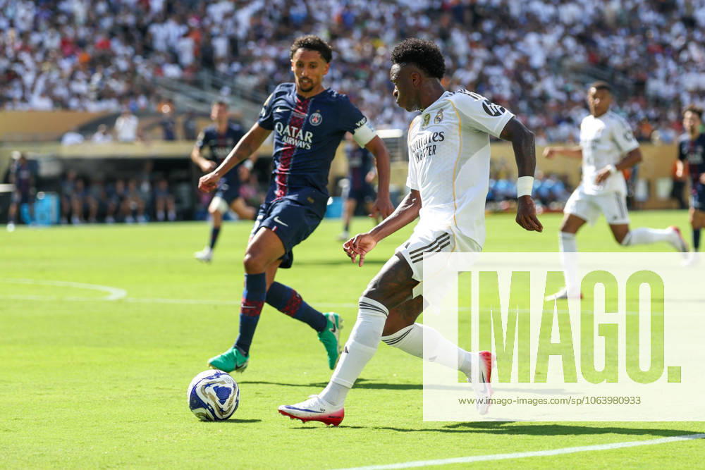 PSG and Real Madrid at the 2025 FIFA Club World Cup Vini Jr. of Real Madrid and Marquinhos of Paris St. German in a game valid for the semi-finals of the FIFA Club World Cup 2025 at Metlife Stadium in East Hartford in the United States on Wednesday, July 9. East Hartford Melife NJ UNITED STATES