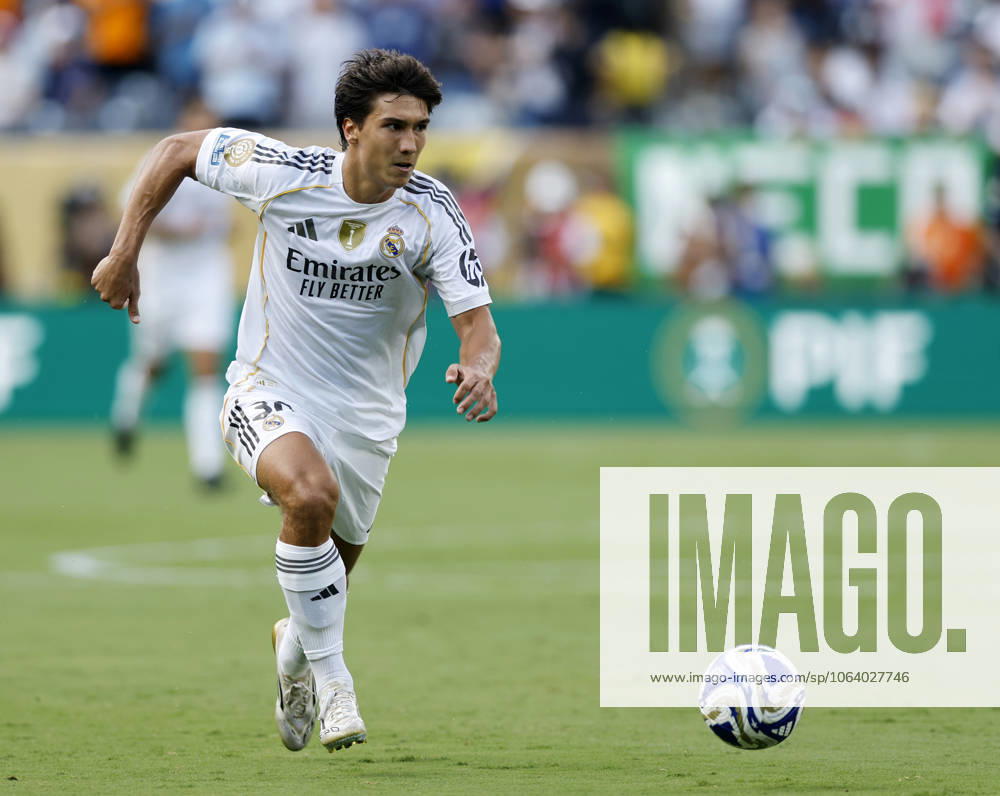 New Jersey, USA, 9th July 2025. Gonzalo Garcia of Real Madrid during the Paris Saint Germain vs Real Madrid FIFA Club World Cup Semi Final match at Metlife Stadium, New Jersey. Picture credit should read: David Klein Sportimage . SPI_185_DK_PSG_Real_Madrid SPI-4011-0185