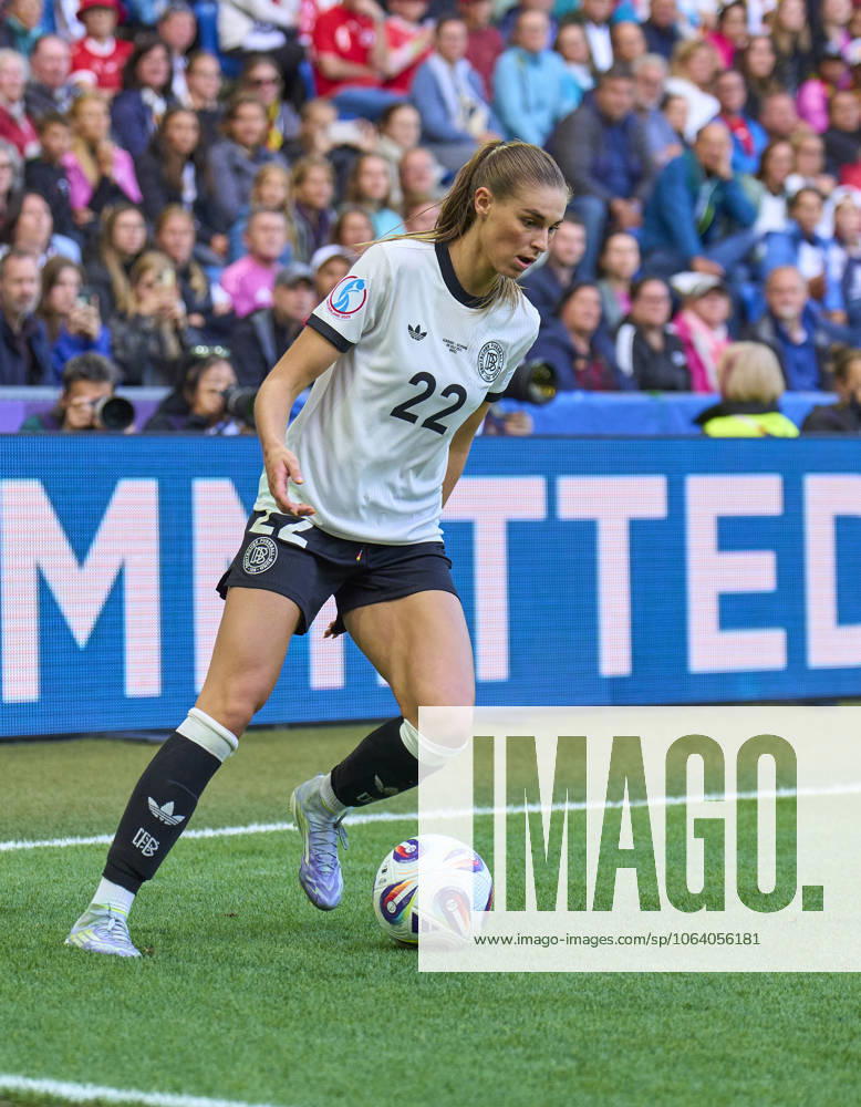 Jule Brand, 22 of Team Germany in the football UEFA Women EURO 2025 Group C match GERMANY - DENMARK 2-1 in Season 2025 2026 at July 8, 2025 in Basel, Switzerland.