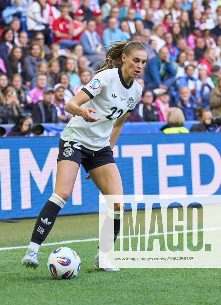 Jule Brand, 22 of Team Germany in the football UEFA Women EURO 2025 Group C match GERMANY - DENMARK 2-1 in Season 2025 2026 at July 8, 2025 in Basel, Switzerland.