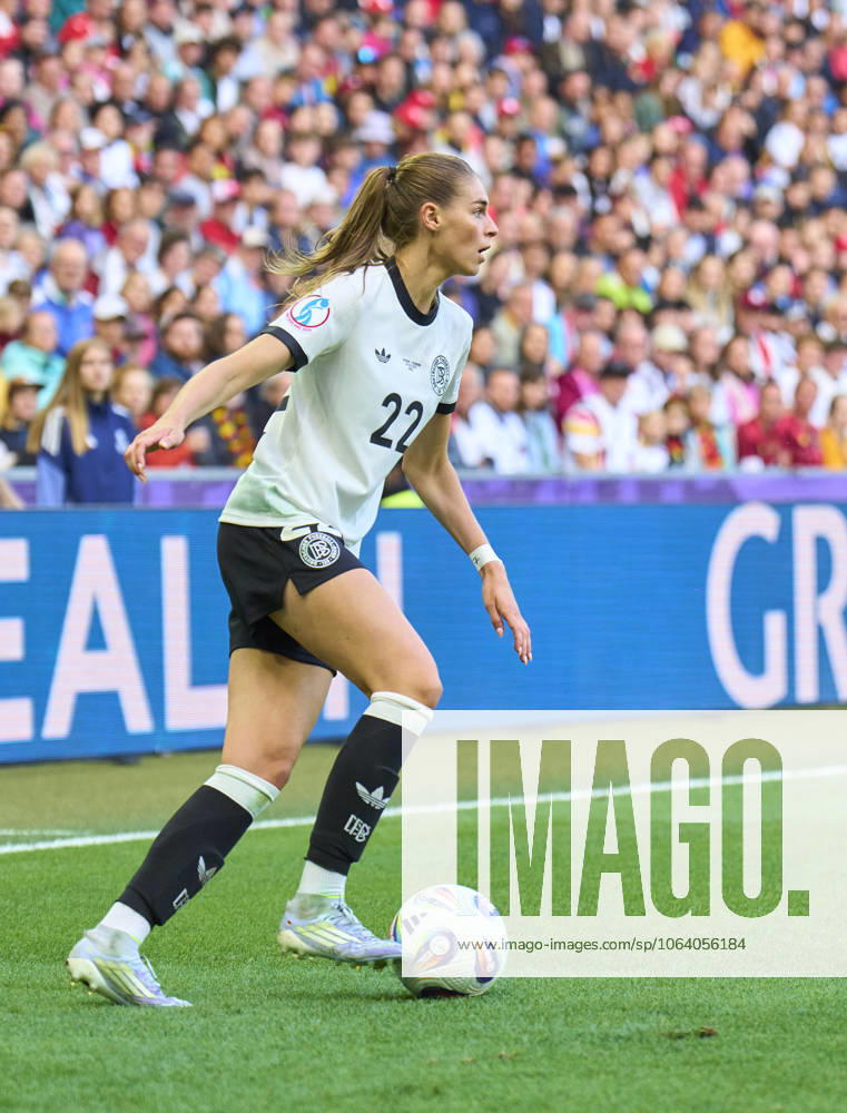 Jule Brand, 22 of Team Germany in the football UEFA Women EURO 2025 Group C match GERMANY - DENMARK 2-1 in Season 2025 2026 at July 8, 2025 in Basel, Switzerland.