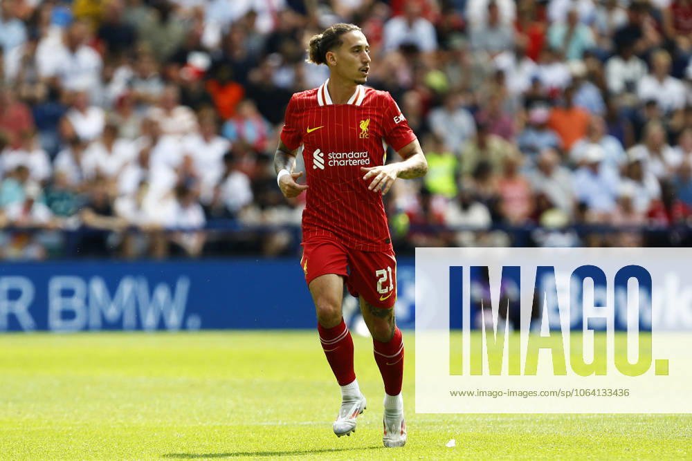 Preston North End v Liverpool, Preston, UK - 13 July 2025 Kostas Tsimikas of Liverpool FC during the preseason friendly match between Preston North End and Liverpool at Deepdale on 13 July 2025 in Preston, England (Photo by Steve Taylor PPAUK) Preston Deepdale Lancashire England