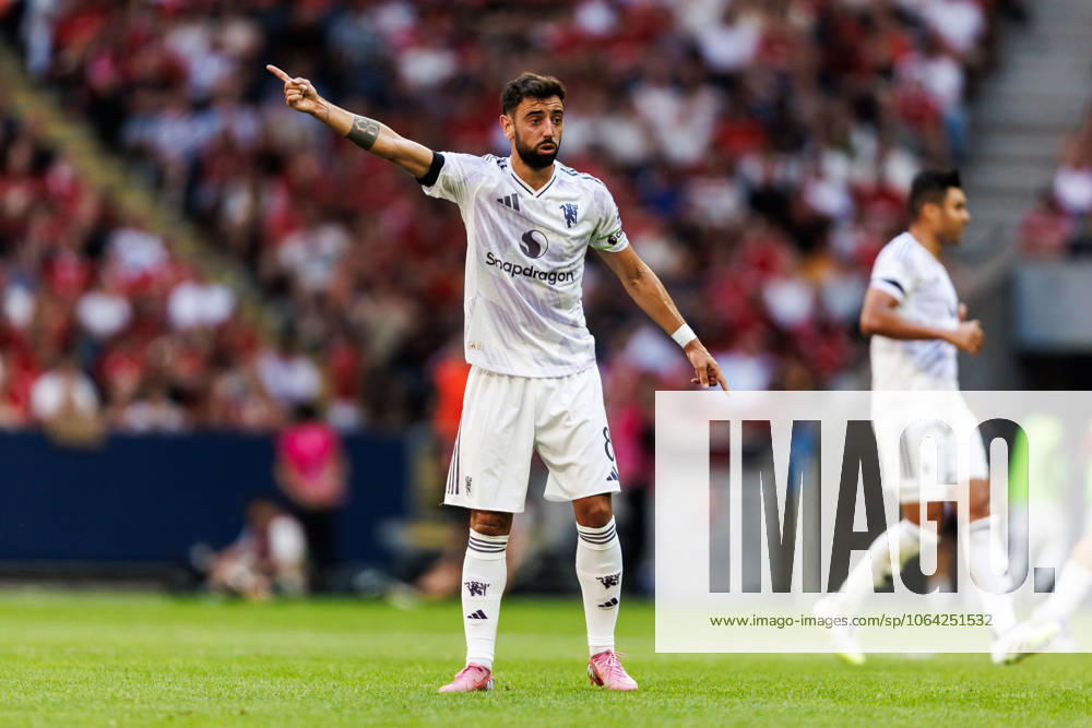 Bruno Fernandes of Manchester United, ManU during the friendly football match between Manchester United and Leeds United on July 19, 2025 in Stockholm. Photo: Tobias Sterner BILDBYRAN COP 254 TS0371 fotboll football soccer fotball träningsmatch friendly match manchester united leeds united bbeng