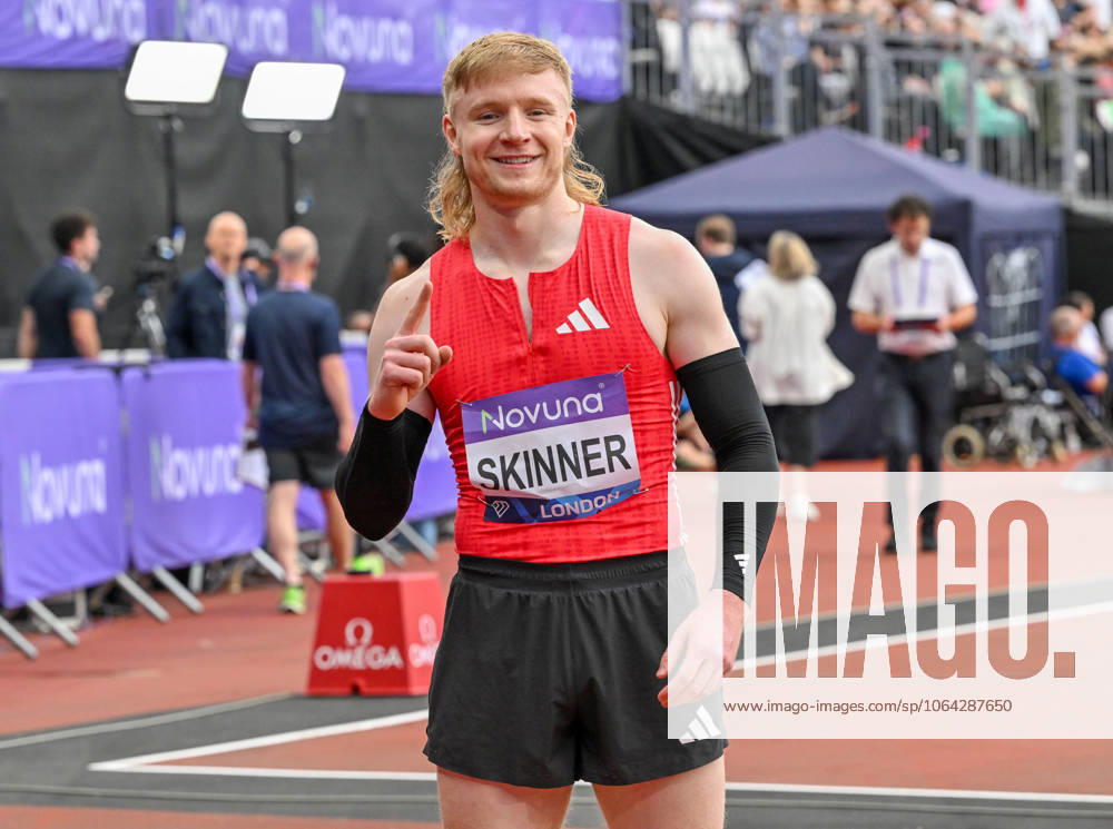 Novuna London Athletics Meet, London, UK. 19 July 2025. London, UK, 19 July 2025. 100m Para Mens, 1 SKINNER Zak GBR, 2 YOUNG Thomas GBR, 3 SANTOS Kevin during the Novuna London Athletics Meet 2025, part of the Wanda Diamond League at London Stadium, Queen Elizabeth Park, London, UK., Credit:Lee Floyd Avalon UK, London, London Stadium, Queen Elizabeth