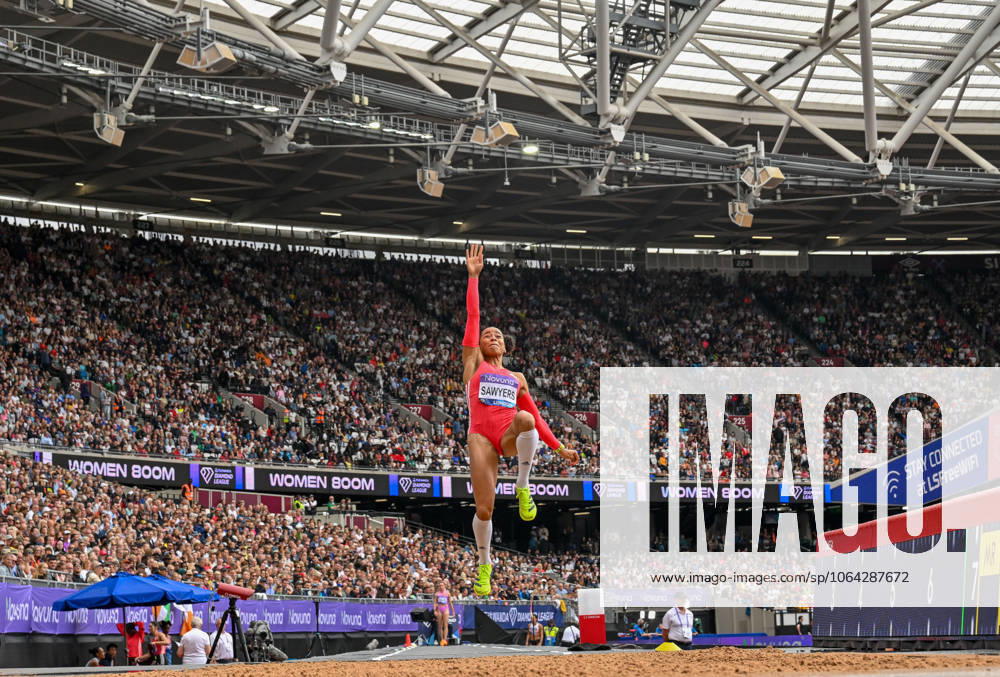 Novuna London Athletics Meet, London, UK. 19 July 2025. London, UK, 19 July 2025. Jasmin SAWYERS in the Womens Long Jump during the Novuna London Athletics Meet 2025, part of the Wanda Diamond League at London Stadium, Queen Elizabeth Park, London, UK., Credit:Lee Floyd Avalon UK, London, London Stadium, Queen Elizabeth