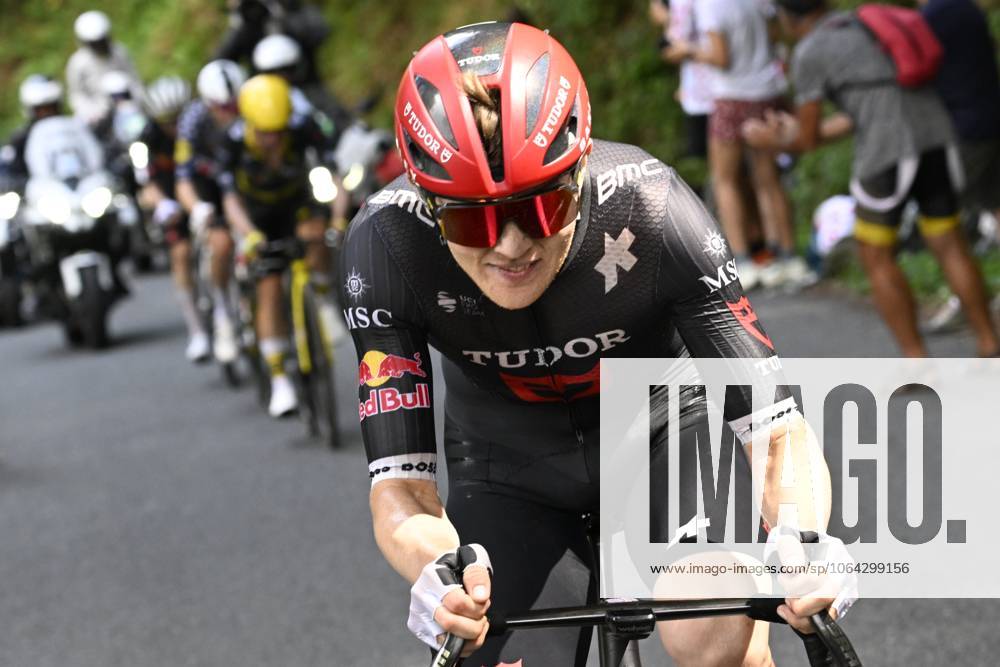 Australian Michael Storer of Tudor Pro Cycling Team pictured in action during stage 15 of the 2025 Tour de France cycling race, from Muret to Carcasonne (169 km), on Sunday 20 July 2025 in France. The 112th edition of the Tour de France starts on Saturday 5 July in Lille, France, and will finish in Paris, France on the 27th of July. POOLxJANxDExMEULENEIR x129661557x