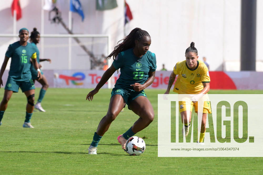 Michelle Alozie of Nigeria during the 2025 Women s Africa Cup of Nations (WAFCON) Semi Finals match between Nigeria and South Africa at Stade Larbi Zaouli on July 20, 2025 in Casablanca, Morocco. Photo by Mansa Ayoola