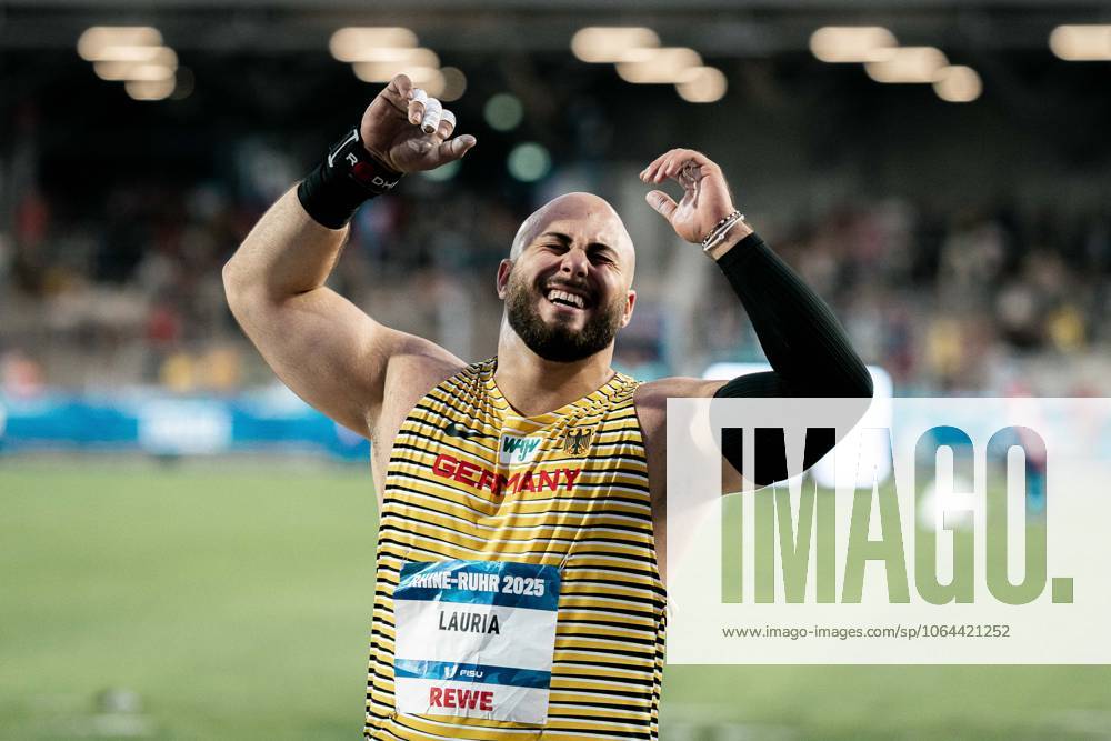 Tizian Lauria (VfL Sindelfingen, Kugelstossen Maenner), GER, Athletics, FISU World University Games Summer 2025, Lohrheidestadion, Wattenscheid, 24.07.2025, GER, Athletics, FISU World University Games Summer 2025, Lohrheidestadion, Wattenscheid, 24.07.2025 Wattenscheid