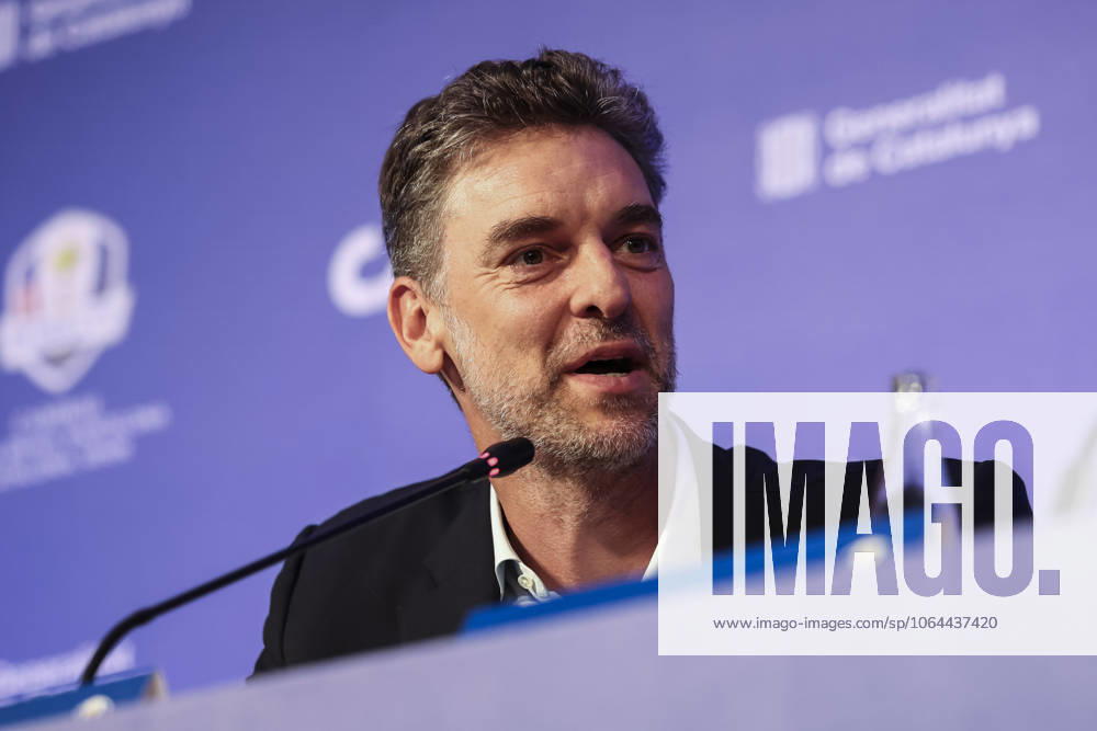 Pau Gasol attends his press conference, PK, Pressekonferenz during the presentation Ryder Cup 2031 at Camiral Golf & Wellness on July 25, 2025 in Caldes de Malavella, Girona, Spain. Caldes De Malavella SPAIN - ZUMAa181 20250725_zaa_a181_022