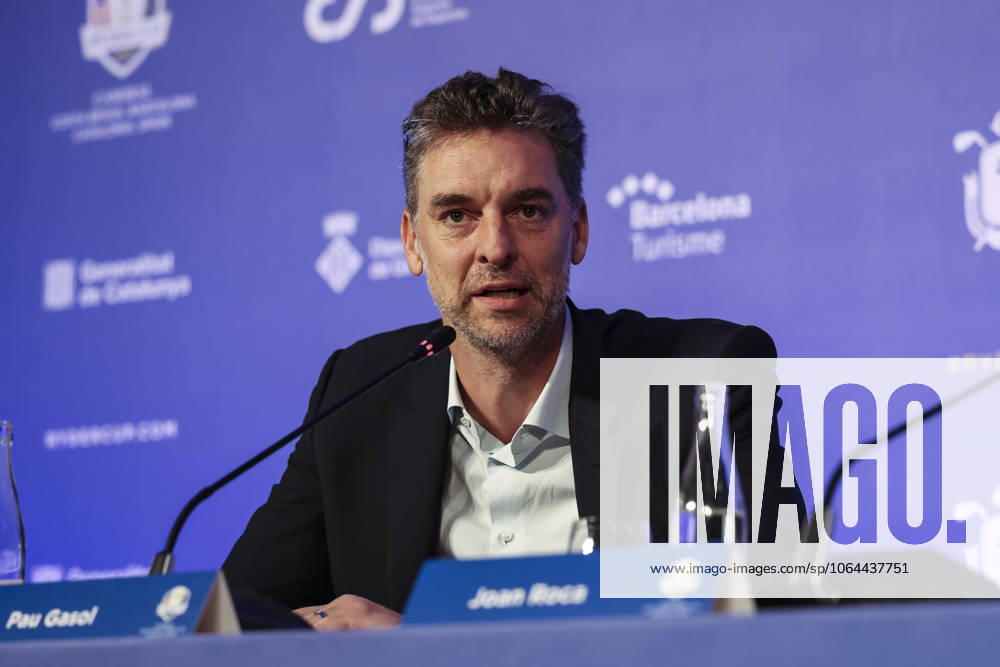 Pau Gasol attends his press conference, PK, Pressekonferenz during the presentation Ryder Cup 2031 at Camiral Golf & Wellness on July 25, 2025 in Caldes de Malavella, Girona, Spain. Caldes De Malavella SPAIN - ZUMAa181 20250725_zaa_a181_053
