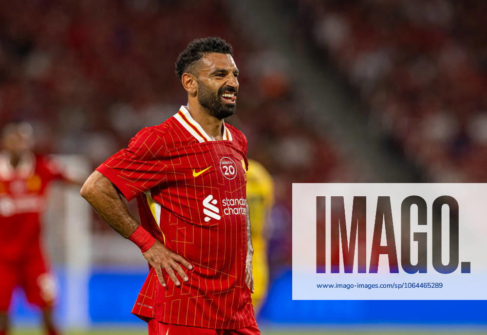 Football - Pre-Season - Liverpool FC v AC Milan HONG KONG - Saturday, July 26, 2025: Liverpool s Mohamed Salah during the Hong Kong Football Festival 2025 pre-season match against AC Milan at the Kai Tak Stadium in Hong Kong on Day Six of the club s Asia Tour. (Photo by David Rawcliffe Propaganda) HONG KONG Kai Tak Stadium HONG KONG CHINA