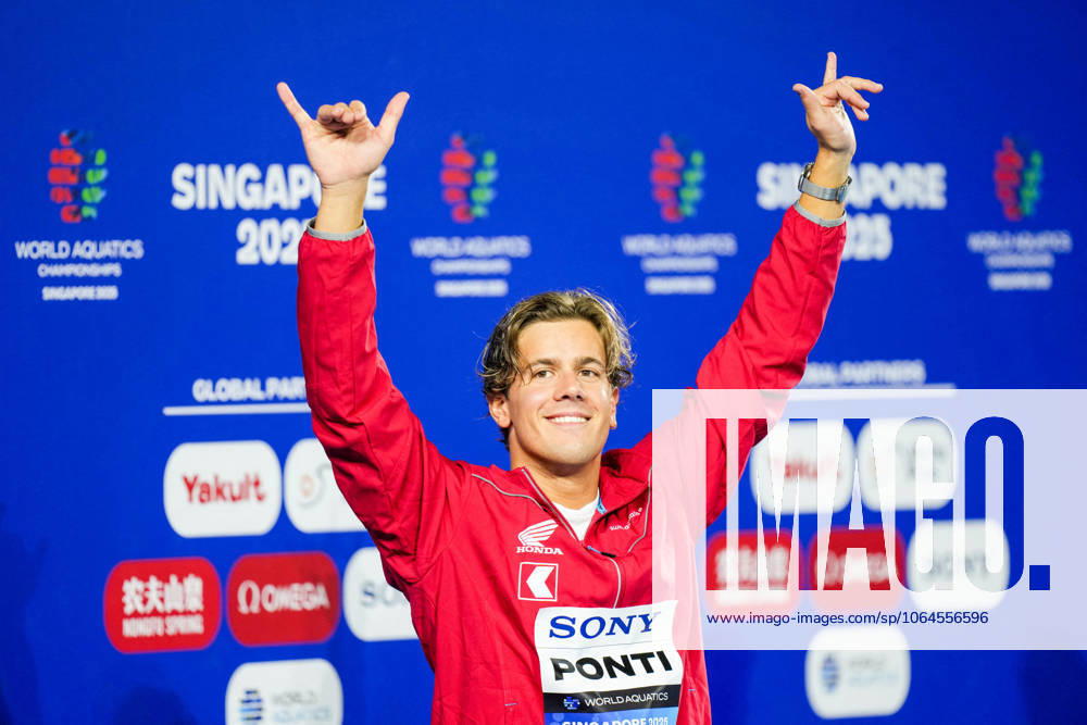 Maxime Grousset Wins Gold at World Aquatics Championships - Singapore Moè Ponti (SWI) during the World Aquatics Championships – Swimming competition on Saturday at the Singapore Sports Hub, Singapore on July 28, 2025. Photo by Antoine Lapeyre ABACAPRESS.COM Singapore Singapore