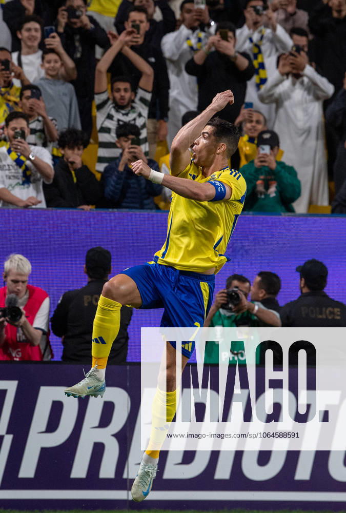 Al-Nassr v Esteghlal - AFC Champions League RIYADH, SAUDI ARABIA - MARCH 10: Cristiano Ronaldo of Al-Nassr celebrates after a goal during AFC Champions League Elite football match between Al-Nassr and Esteghlal at Al-Awwal Park in Riyadh, Saudi Arabia on March 10, 2025. Riyad Suudi Arabistan. Editorial use only. Please get in touch for any other usage.
