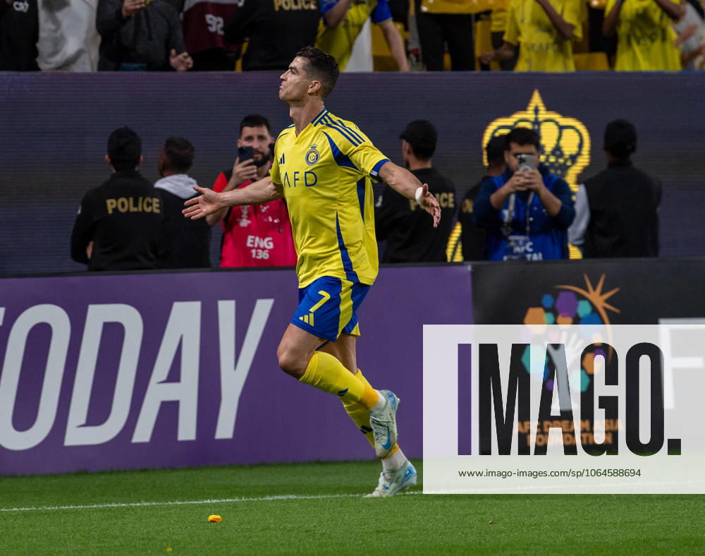Al-Nassr v Esteghlal - AFC Champions League RIYADH, SAUDI ARABIA - MARCH 10: Cristiano Ronaldo of Al-Nassr celebrates after a goal during AFC Champions League Elite football match between Al-Nassr and Esteghlal at Al-Awwal Park in Riyadh, Saudi Arabia on March 10, 2025. Riyad Suudi Arabistan. Editorial use only. Please get in touch for any other usage.