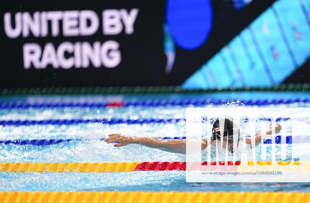 (250730) -- SINGAPORE, July 30, 2025 -- Yu Zidi of China competes during the women s 200m butterfly semifinal of swimming at the World Aquatics Championships in Singapore, July 30, 2025. ) (SP)SINGAPORE-WORLD AQUATICS CHAMPIONSHIPS-SWIMMING-WOMEN 200M BUTTERFLY XiaxYifang