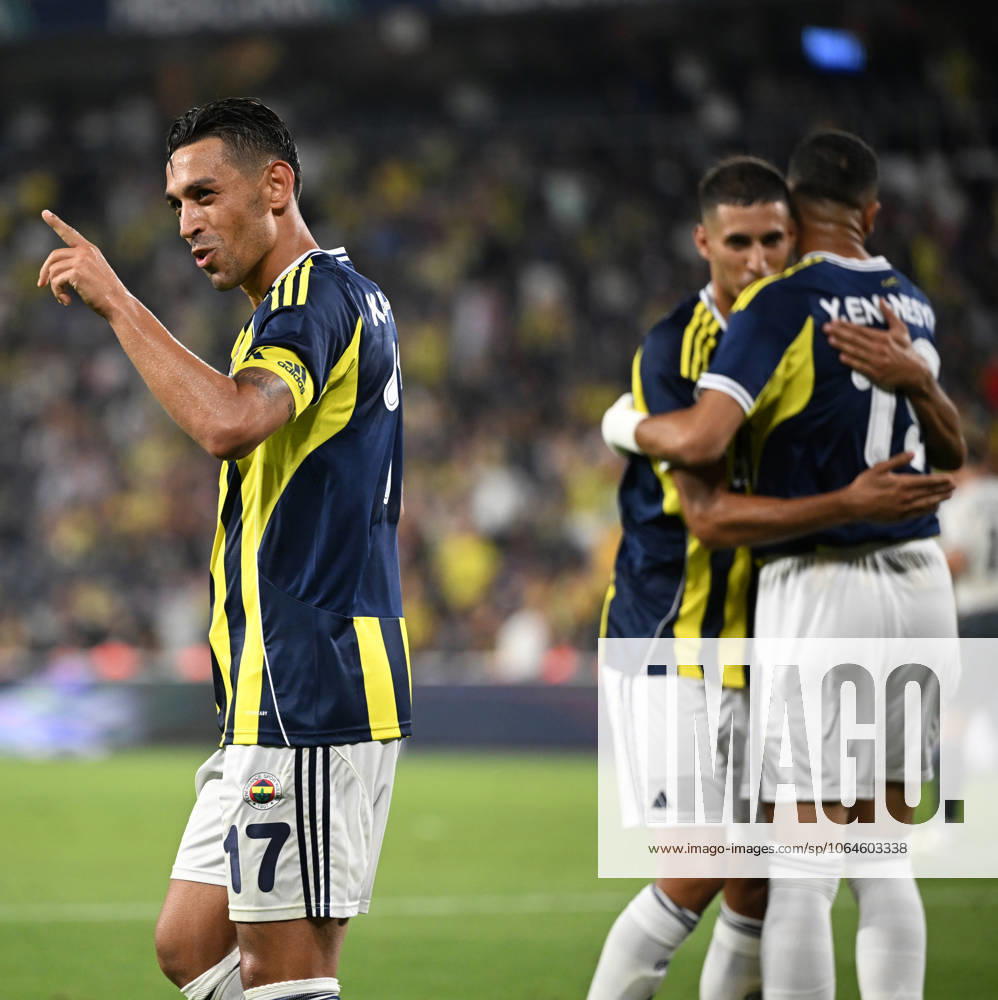 Fenerbahce v Lazio - Friendly match ISTANBUL, TURKIYE - JULY 30: Irfan Can Kahveci (17) of Fenerbahce celebrates after scoring a goal with his teammates during a friendly match against Lazio at Chobani Stadium in Istanbul, Turkiye, on July 30, 2025. Ali Atmaca Anadolu Istanbul Turkey. Editorial use only. Please get in touch for any other usage.